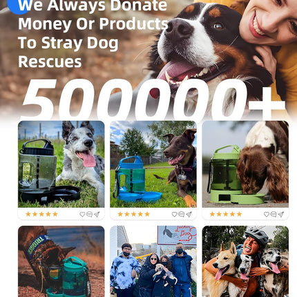 🐶 Lassot Portable Pull-out Water Bowl For Dogs, Large Capacity, Perfect For Camping, Hiking, Beach Trips, Road Trips, And Park Walks.