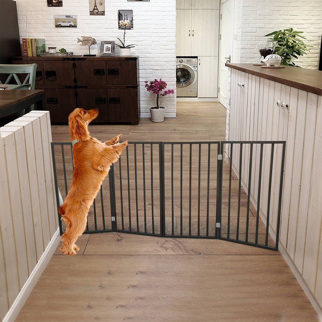 🐶 Pet Gate - Dog Gate For Doorways,Stairs Or House-standing, Folding