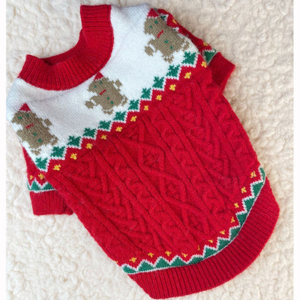 🐶 Christmas Wool Dog Sweater – Cozy Holiday Knit