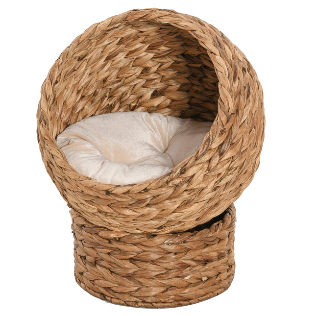 🐱 Indoor Cat House & Bed – Cosy Wooden Hideaway for Cats