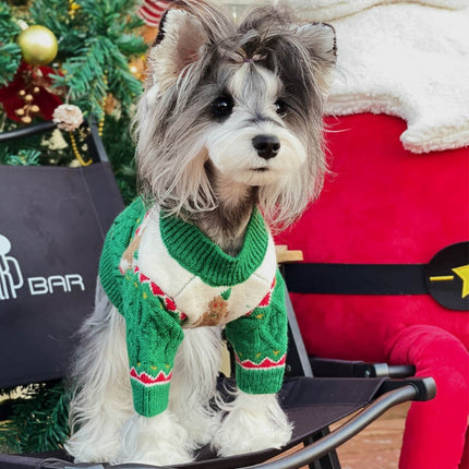 🐶 Christmas Wool Dog Sweater – Cozy Holiday Knit