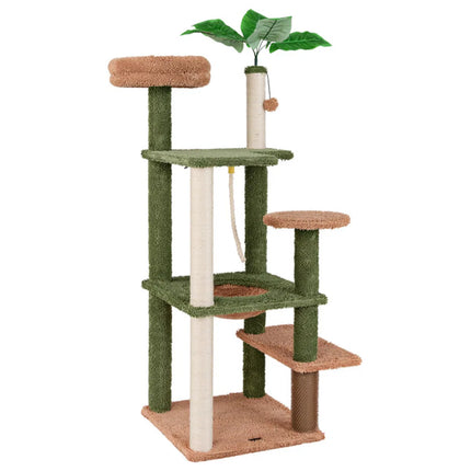 🐱 Multilevel Cat Tree Apartment – Large Climbing Frame with Condo & Perches