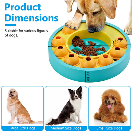 🐶🐱 Puzzle Slow Feeder – Interactive Treat Dispensing Bowl for Dogs & Cats